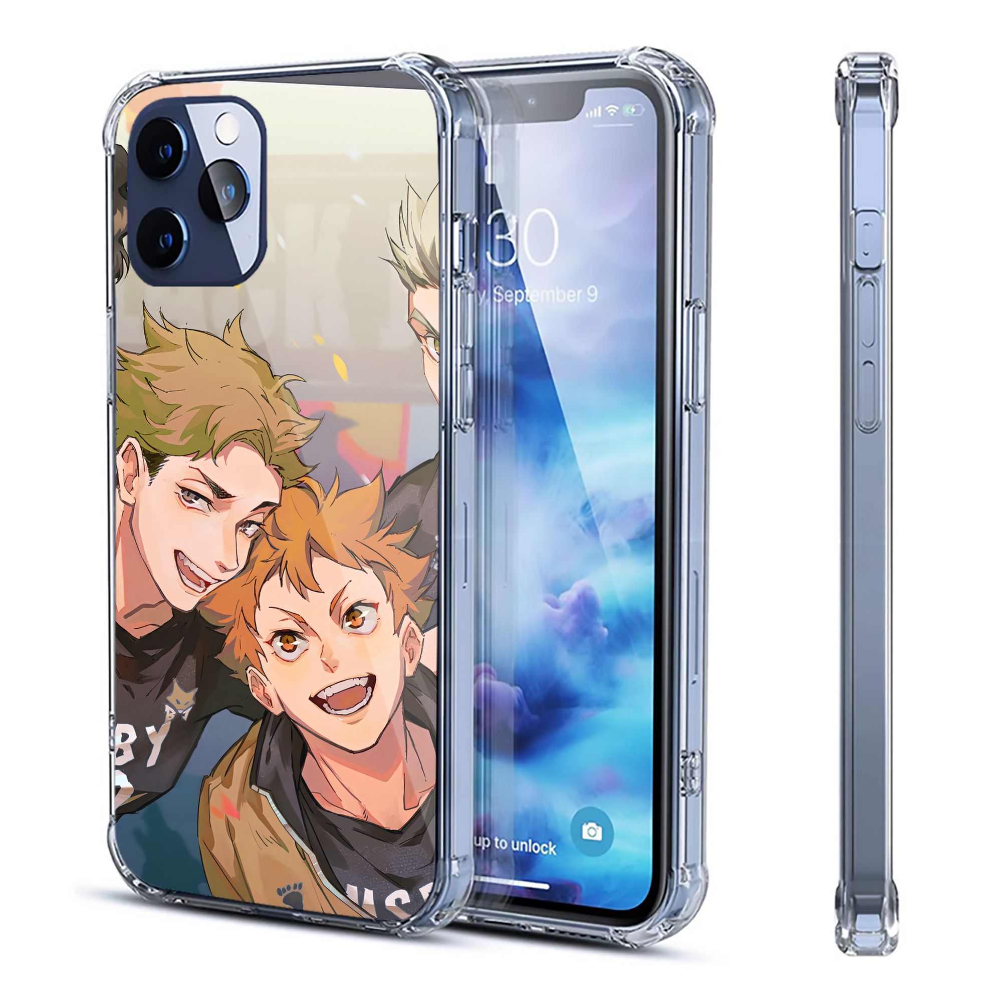 （画像用） ハイキュー!! Haikyu!! 【iPhone 12シリーズ対応】透明スマホケース（クリアソフトケース）